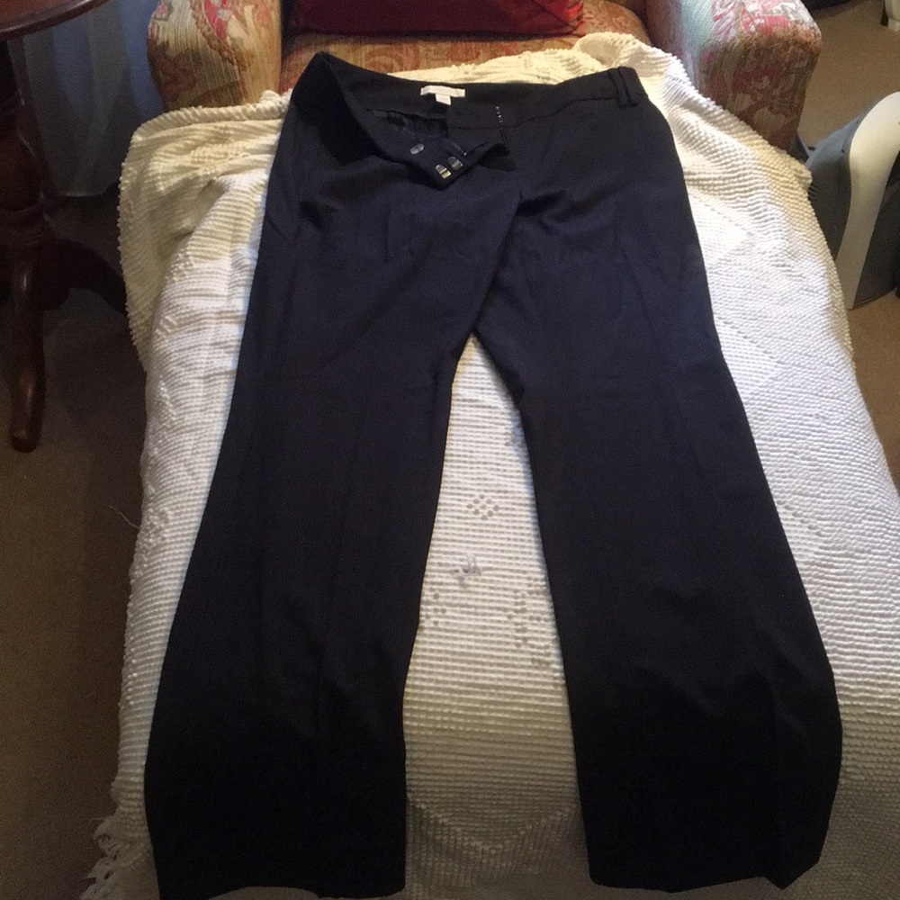Pin striped trousers